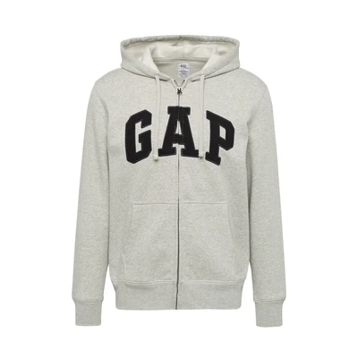 Afbeelding van GAP ARCH Sweater met rits, Heren, Maat: XS, Light heather grey