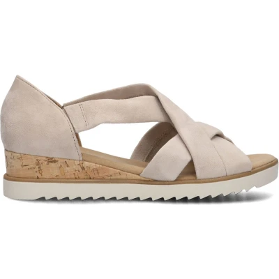 Afbeelding van Gabor 782 Sandalen Met Sleehak Dames Beige Maat 38