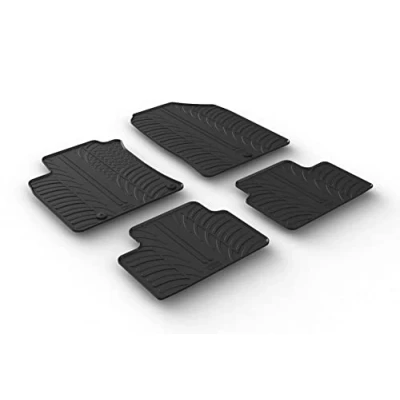 Afbeelding van Gledring Rubbermatten passend voor Hyundai i30 2/2017 (T profiel 4 delig + montageclips)