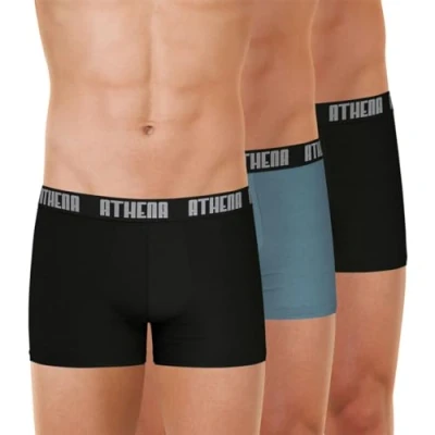 Afbeelding van Athéna Basic Color ondergoed voor heren, Zwart/Grijs/Zwart, XXL