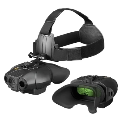 Afbeelding van Nightfox Swift 2 Pro nachtkijker op het hoofd gemonteerd 1x Vergroting Neemt 1080P HD USB oplaadbaar Digitale infrarood