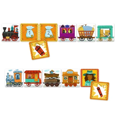 Afbeelding van Djeco geheugen en strategiespel golden train