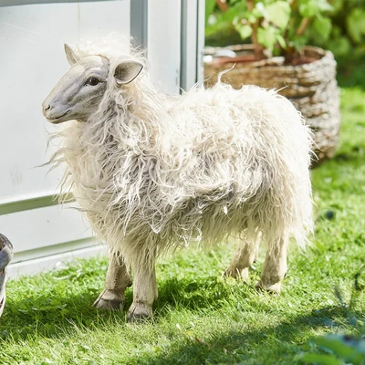 Afbeelding van LOBERON Decoratief schaap Justin beige