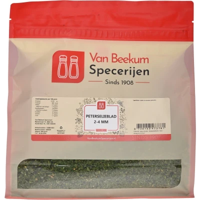 Afbeelding van Van Beekum Specerijen Peterselieblad 2 4 mm 200 gram (hersluitbare stazak)