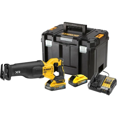 Afbeelding van DeWalt DCS386H2T QW accu Reciprozaag 18V XR Brushless FV Adv 2x 5.0Ah POWERSTACK TSTAK koffer