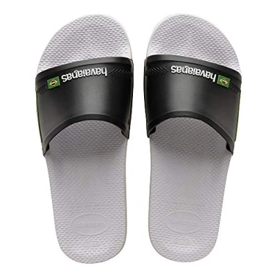 Afbeelding van Havaianas uniseks volwassene Slide Old Brasil, zwart/wit/zwart. , 33/34 EU