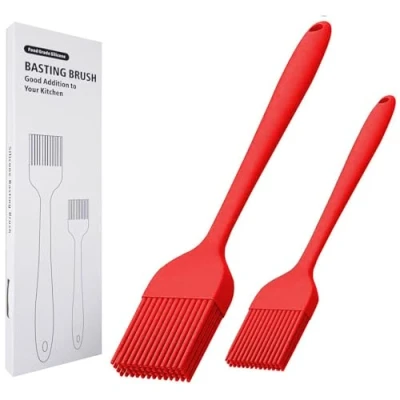 Afbeelding van KitsKap Siliconen Basting Brush 2 Stks Gebak Borstel Voor Olie, BBQ, Grill Barbecue Saus Bakken Borstels