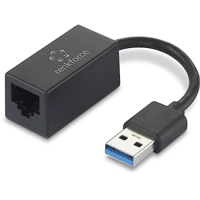Afbeelding van Renkforce RF 4708614 Netwerkadapter 1 GBit/s USB 3.2 Gen (USB 3.0), LAN (10/100/1000 MBit/s)
