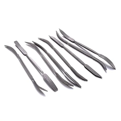 Afbeelding van 8 Stks Mini Houtbewerking Rasp Riffler File Set Double Ended Grof Hand Tool 190mm, Vijl Set, Steen Rifflers
