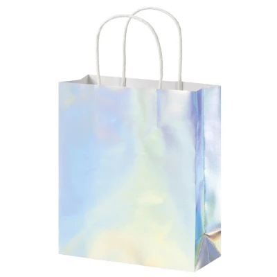Afbeelding van Cadeautas Folia iriserend kraft 12x15x5.5cm 10 stuks