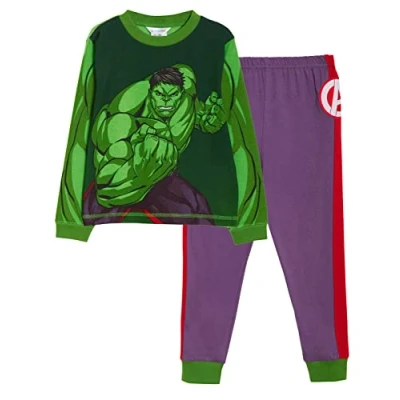 Afbeelding van Marvel Jongens Pyjama The Incredible Hulk, Groen/Paars, 6 7 jaar