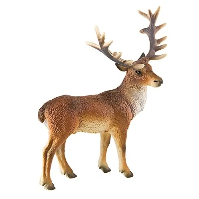 Afbeelding van Bullyland 64433 speelfiguur Rothirsch, ca. 12,8 cm groot dierenfiguur, detailgetrouw, PVC vrij, ideaal als klein cadeau voor kinderen vanaf 3 jaar