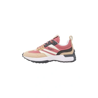 Afbeelding van Pepe Jeans Lucky Mains Sneakers laag, Dames, Maat: 38, Spice orange Leer/ synthetisch