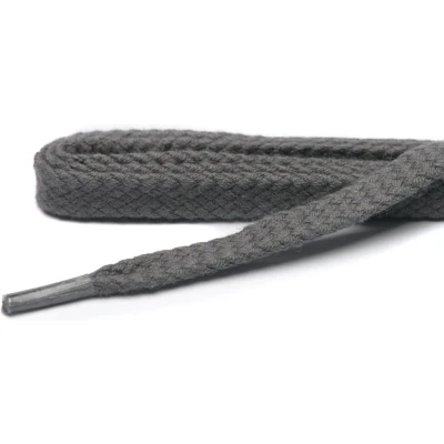 Afbeelding van Cordial Schoenveters donkergrijs plat veterlengte 150 cm 7 9 gaatjes
