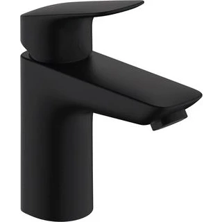 Afbeelding van Hansgrohe hg basin mixer 100 logis matt black with metal waste 71171670