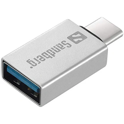 Afbeelding van Sandberg USB C to 3.0 Dongle (3.1 Gen 1) Type Zilver hub &amp; concentrator