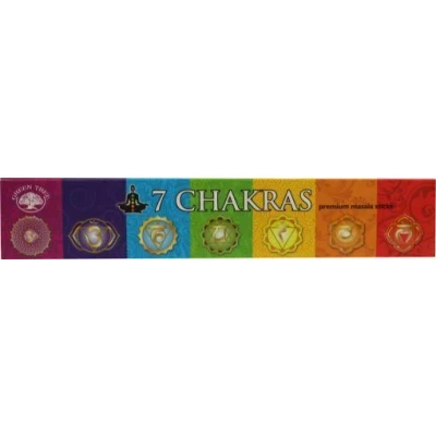 Afbeelding van Green Tree Wierook 7 Chakra, 15 gram
