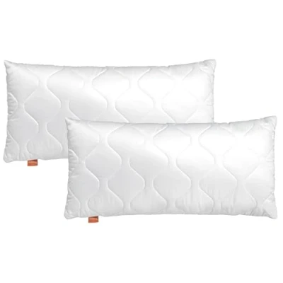 Afbeelding van sleepling 191115 set van 2 kussens met ritssluiting, 100% microvezel, 40 x 80 cm, wit