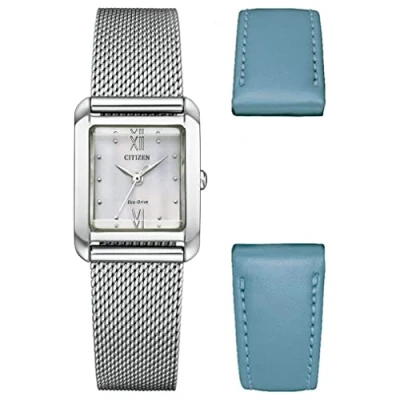 Afbeelding van Citizen Solarhorloge EW5590 62A (set, 2 delig, Met wisselband)
