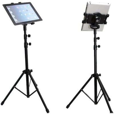 Afbeelding van Tablethouder Statief met tripod Universeel Verstelbaar
