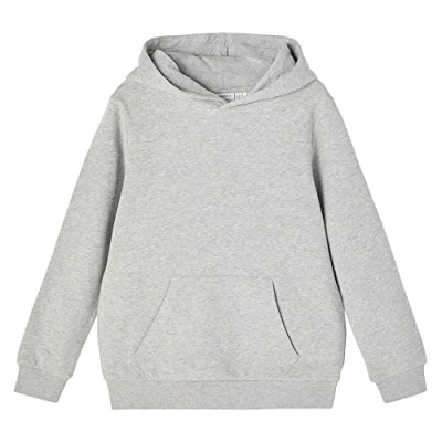 Afbeelding van NAME IT KIDS gemêleerde hoodie NKMLENO grijs melange