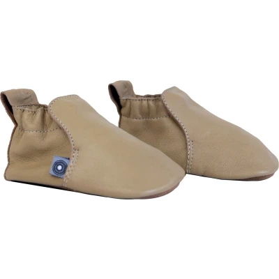 Afbeelding van Lodger Babyschoenen eerste stapjes leer zachte zool beige maat 20 15 18M
