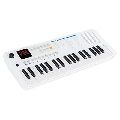 Afbeelding van Classic Cantabile MINI 37 Keyboard Piano Wit Blauw