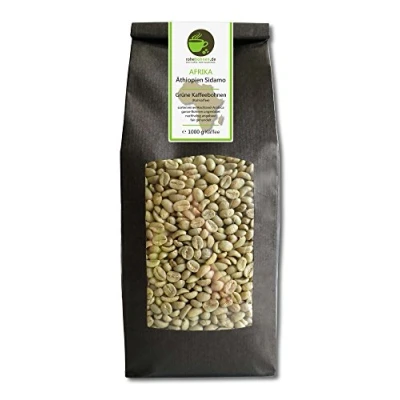 Afbeelding van Groene koffie hooglandkoffie Ethiopië Sidamo (groene koffiebonen 1000g) GMP gecertificeerd