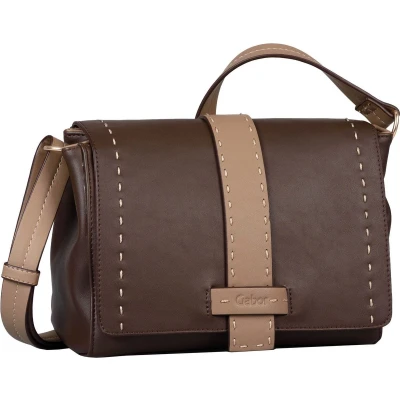 Afbeelding van Gabor Schoudertas Anna Flap Bag Dark Brown Donkerbruin