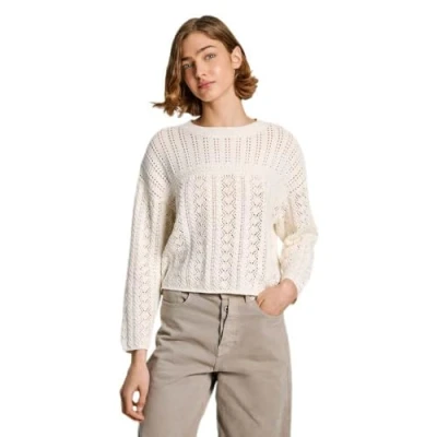 Afbeelding van Pepe Jeans Isadora Trui, Dames, Maat: Small, Mousse white