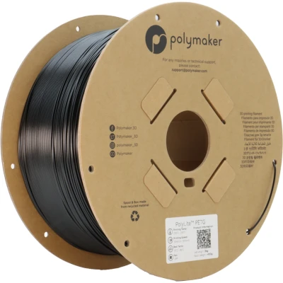 Afbeelding van Polymaker PB01043 Filament PETG Hittebestendig, Hoge treksterkte 1.75 mm 3000 g Zwart PolyLite™ 1 stuk(s)