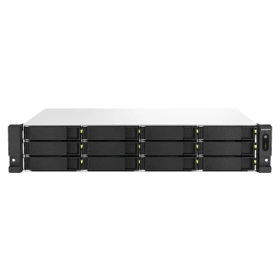 Afbeelding van QNAP TS 1264U RP NAS Rack (2U) Ethernet LAN Aluminium, Zwart