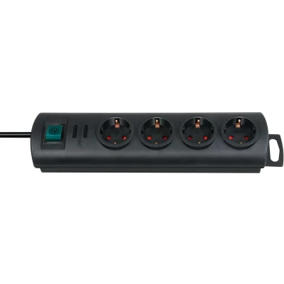Afbeelding van Brennenstuhl PRIMERA LINE 4 voudig zwart 1,5m 1153300124 Brennenst
