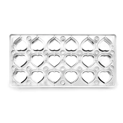 Afbeelding van Ibili 799302 Corazon Bakvorm Praline magnetisch polycarbonaat helder 30 x 14 2 cm