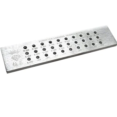 Afbeelding van 30 Gaten Wolfraamcarbide Draaddrawplate voor Sieraden die Vierkante Vorm 0.53.0mm maken