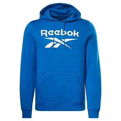 Afbeelding van Reebok Identity Stacked LOGO Hoodie, Heren, Maat: XXL, Vector blue