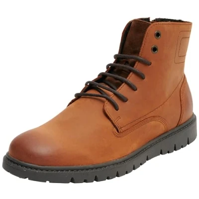 Afbeelding van Geox Ghiacciaio Veterboots, Heren, Maat: 40, Cognac Leer