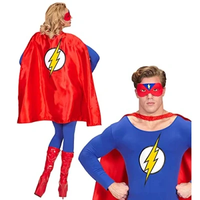 Afbeelding van W WIDMANN Milano party Fashion kostuum superheld cape masker maskerade carnaval