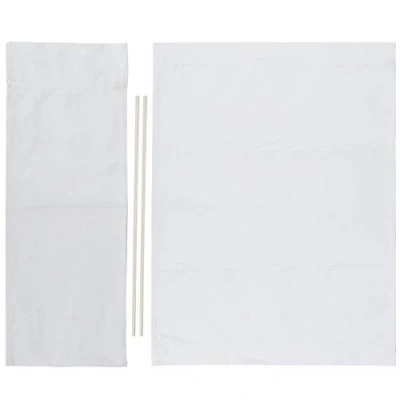 Afbeelding van Stoel canvas hoes, 1 set regisseursstoel vervangende zitdoek verwijderbare, wasbare rugleuning van katoenen krukbeschermer Meubelaccessoires(4# Wit)
