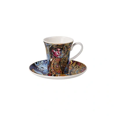 Afbeelding van Goebel Lana Frey Kop en schotel Espresso Aphrodite Porselein 12cm 100ml met echt goud