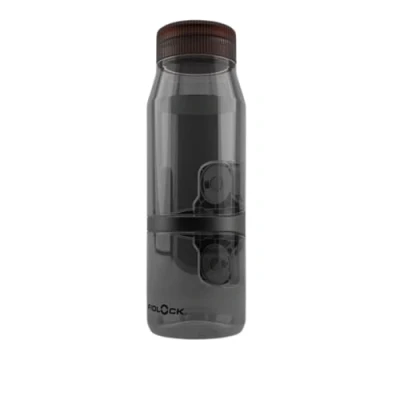 Afbeelding van Fidlock Drinkfles met twist aansluiting Single Bottle 800, transparant zwart