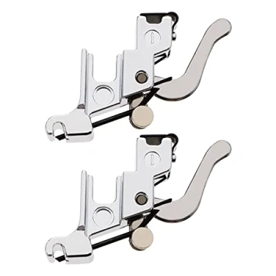 Afbeelding van VGOL 2 stuks naaimachine naaivoet houder compatibel met Brother Singer Universele adapter standaard klikbare naaimachines staal