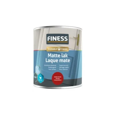 Afbeelding van Finess matte lak waterbasis 750 ml, warm rood