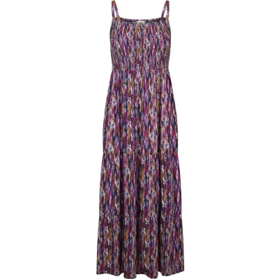 Afbeelding van Trespass Damen Kleid Selena Casual Maxi Dress Navy Print L