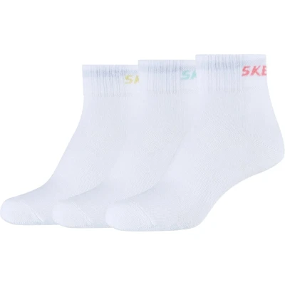 Afbeelding van Skechers 3PPK Wm Mesh Ventilation Quarter Socks SK42022 1000, voor meisje, Wit, Sokken, maat: 35 38