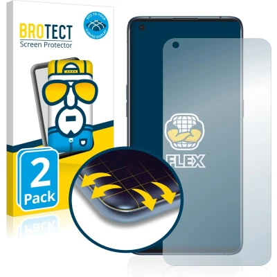 Afbeelding van BROTECT Screenprotector voor Oppo Find X3 Pro Folie Beschermfolie transparant volledig dekking (2 Stuks)