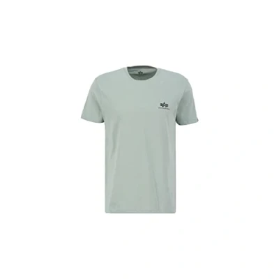 Afbeelding van Alpha Industries Small LOGO Tshirt basic, Heren, Maat: XL, Dusty green