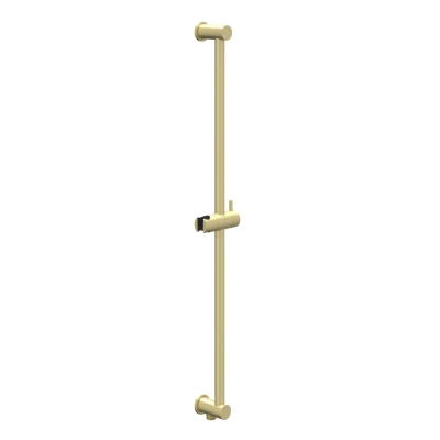 Afbeelding van IVY glijstang 80cm met geïntegreerde wateruitlaat Geborsteld Mat Goud PVD