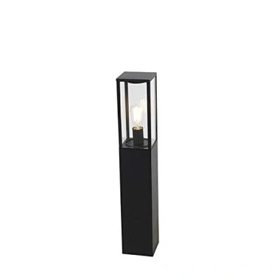 Afbeelding van QAZQA Industriële staande buitenlamp zwart 80 cm IP44 Charlois