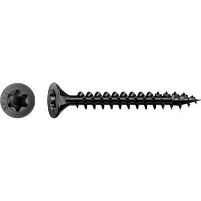 Afbeelding van SPAX 1191040450603 Houtschroef 4.5 mm 60 T STAR plus Staal Zwart BLAX 100 stuk(s)